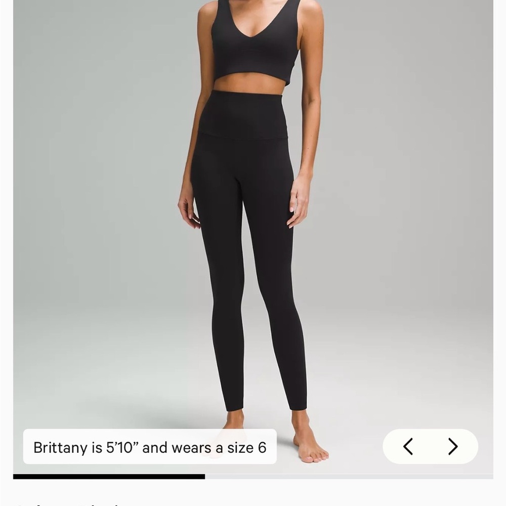 lululemon athletica Black High-Waist Performance Leggings